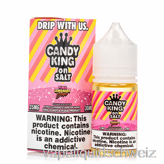 Rosa Limonadenstreifen – Candy King Salts – 30 Ml 35 Mg Vape Schweiz